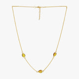 Minimal Citrine Quartz Necklace
