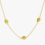Minimal Citrine Quartz Necklace