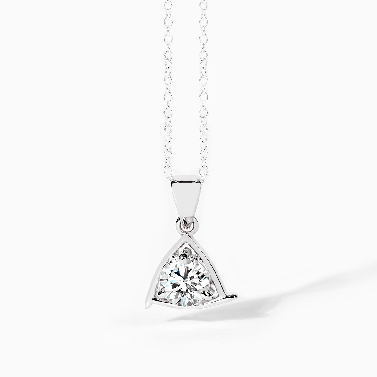 Buy Triangular Silver Necklace Online | March Jewellery