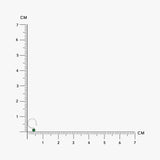 Buy Silver Green Zircon Nose Pin Online | March