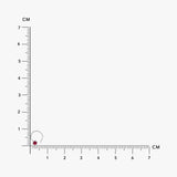 Buy Dark Pink Silver Nose Pin Online | March