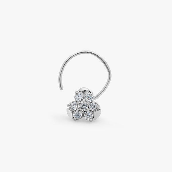 Buy Silver Studded Nose Pin Online | March