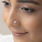 Buy Silver Studded Nose Pin Online | March