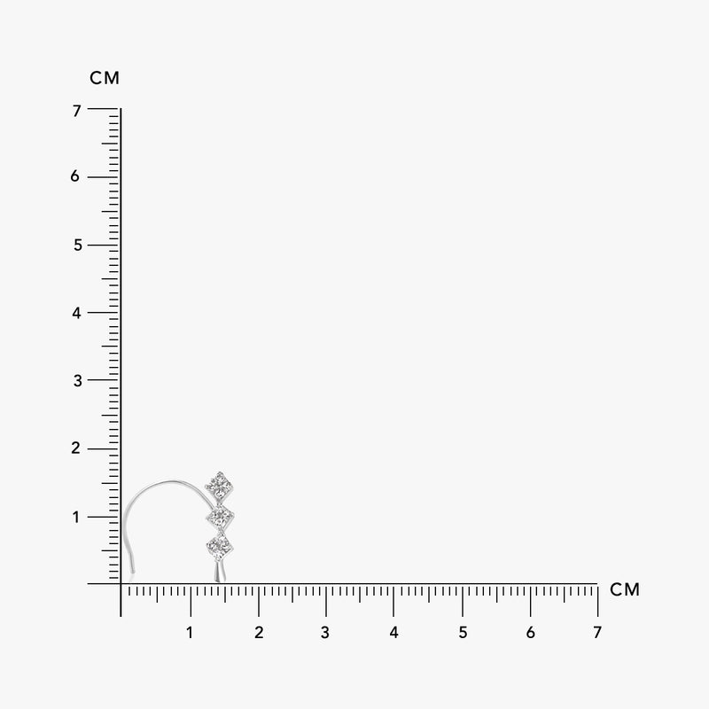 Buy Contemporary White Zircon Silver Nose Ring Online | March