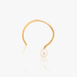 Buy 18k Gold Plated Silver Pearl Nose Pin Online | March