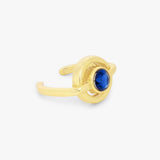 Blue Crystal Circular Ring
