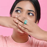 Evil Eye Chunky Enamel Ring