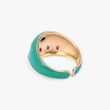 Evil Eye Chunky Enamel Ring