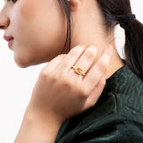 Belt Buckle Ring - Gold