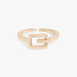 Belt Buckle Ring - Gold