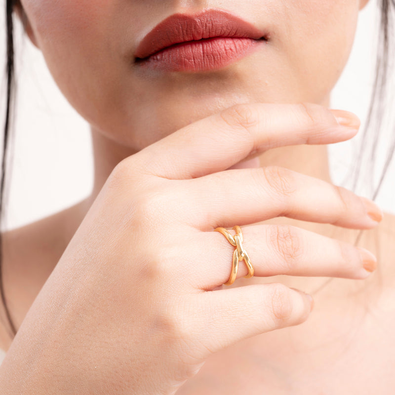 Adjustable Knot Ring - Gold