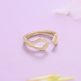 Minimal Front Open Ring - Gold