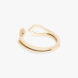 Minimal Front Open Ring - Gold