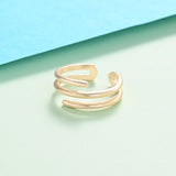 Tri-Wire Minimal Ring - Gold