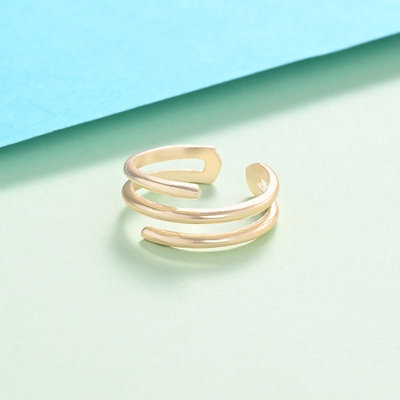 Tri-Wire Minimal Ring - Gold