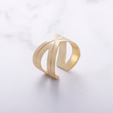 Criss-Cross Ring - Gold