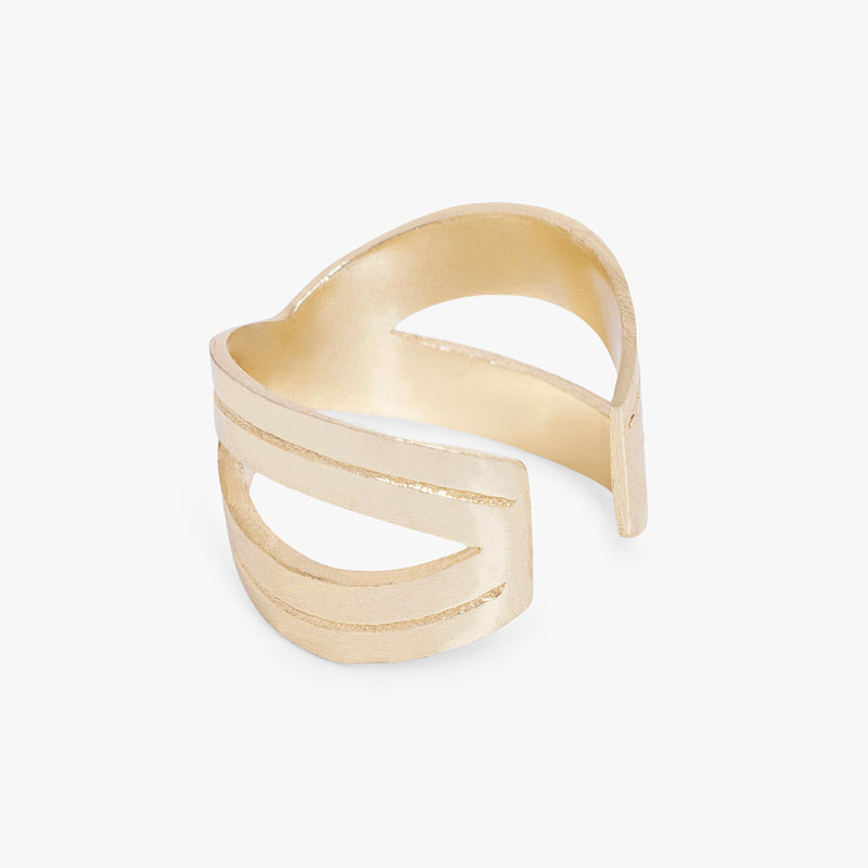 Criss-Cross Ring - Gold