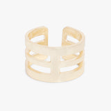 Solid Geometric Ring - Gold