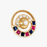 Multicoloured Statement Pearl Ring