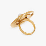 Multicoloured Statement Pearl Ring