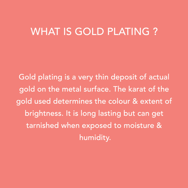 Rhomboid Textured Earrings- Gold Colour