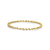 18k Gold Plated Glittering Sheen Silver Bangles - Set of 2