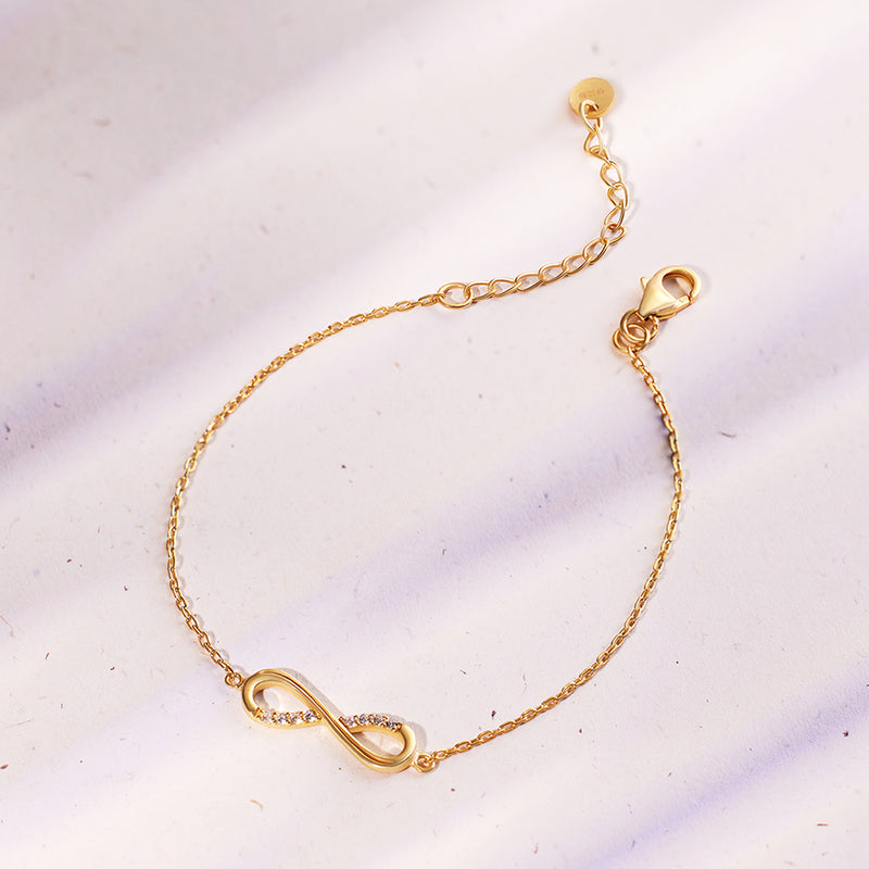 14kt Yellow Gold Infinity Link Bracelet | Costco
