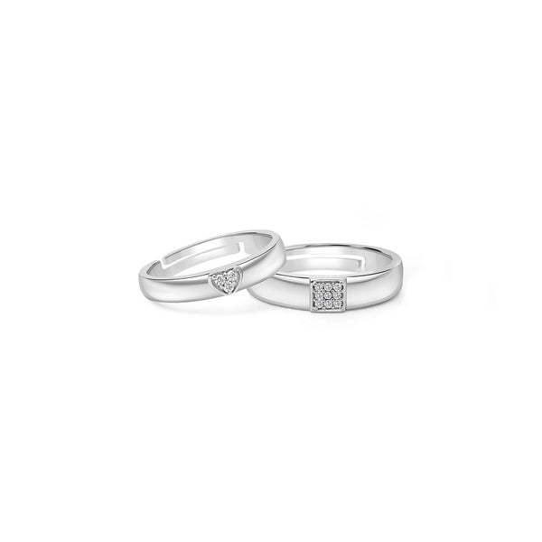Radiant One Stone Titanium Wedding Ring - Zoey - Zoey Philippines