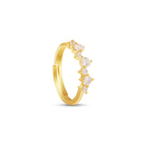 18K Gold Plated Silver Timeless Zircon Ring