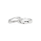 Love Knot Silver Couple Rings