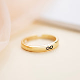 18K Gold Plated Silver Infinity Couple Rings