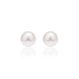 Delicate White Pearls Silver Set