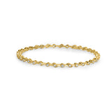 18k Gold Plated Glittering Sheen Silver Bangles - Set of 4