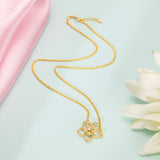 18K Gold Plated Silver Statement Floral Jewellery Set