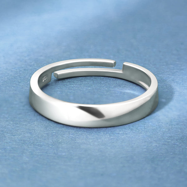 Silver Timeless Minimal Men's Ring