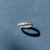 Silver Minimal Zircon Men's Ring