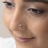 Set of 3 - Delicate Silver Zircon Nose Pins