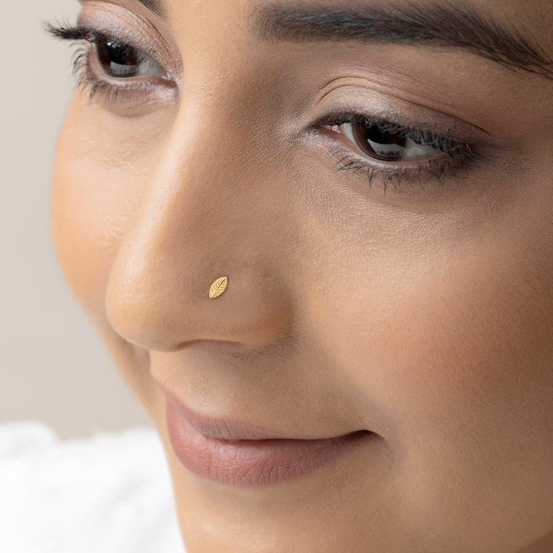 Set of 3 - Dainty 18K Gold Plated Silver Nose Pins