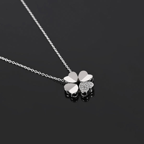 Four-leaf Clover Silver Necklace
