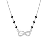 Infinite Love Silver Mangalsutra Necklace