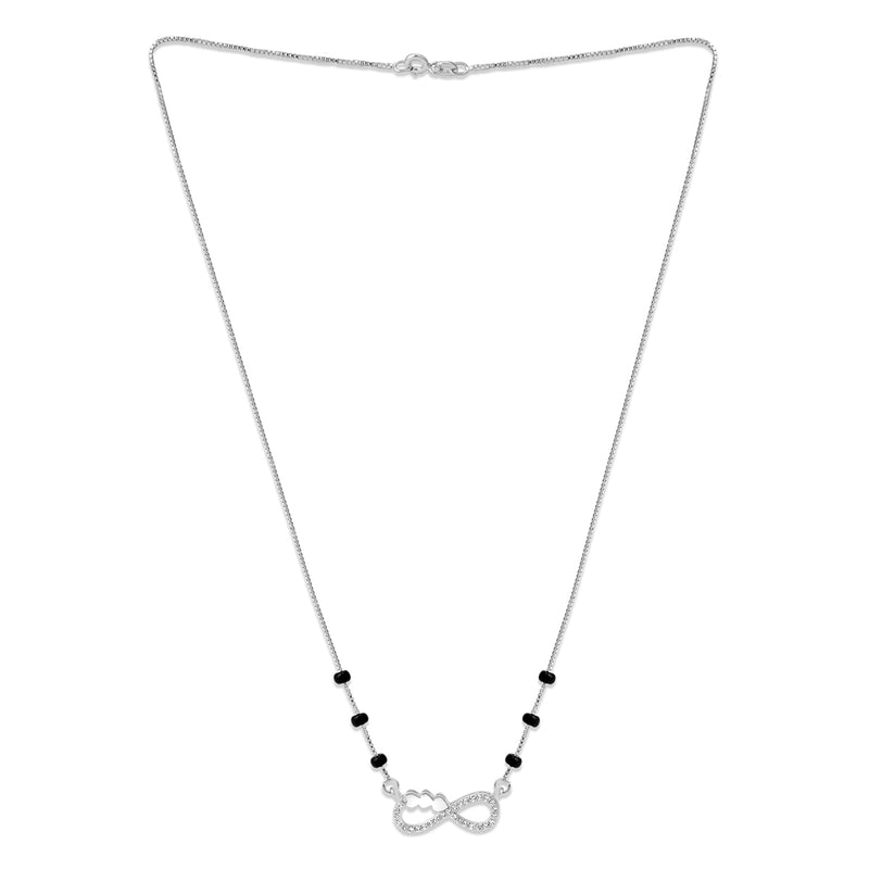 Infinite Love Silver Mangalsutra Necklace