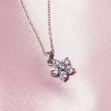 Classic Mini Flower Silver Necklace