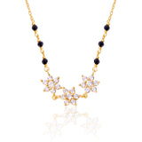 18k Gold Plated Star Studded Silver Mangalsutra