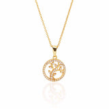 18k Gold Plated Silver Tree Of Life Necklace