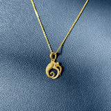 18K Gold Plated Silver Divine Om Necklace