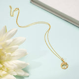 18K Gold Plated Silver Divine Om Necklace