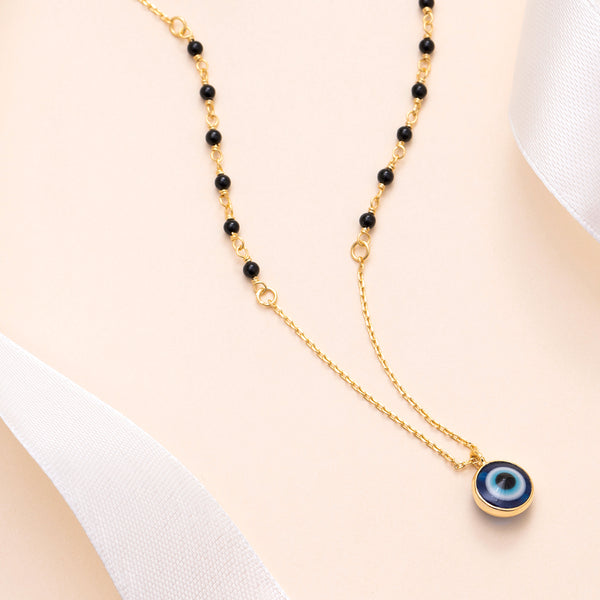 18K Gold Plated Silver Evil Eye Mangalsutra