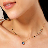 18K Gold Plated Silver Evil Eye Mangalsutra