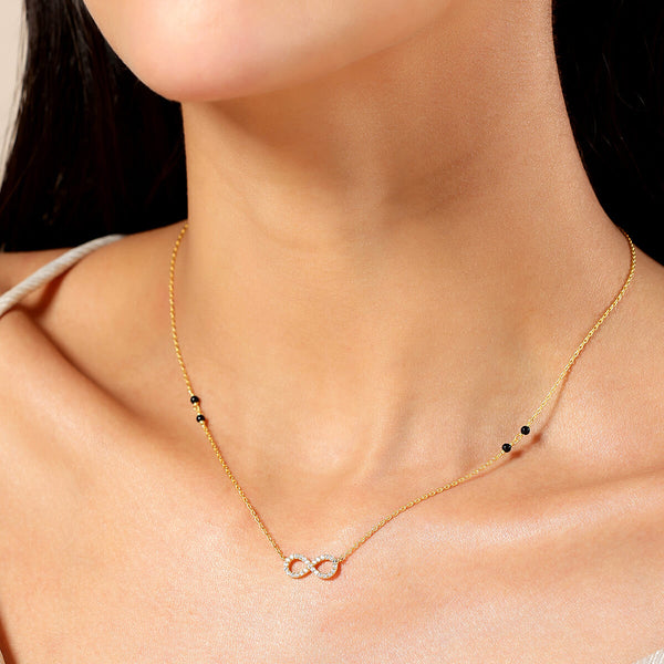 18K Gold Plated Silver Infinite Love Mangalsutra