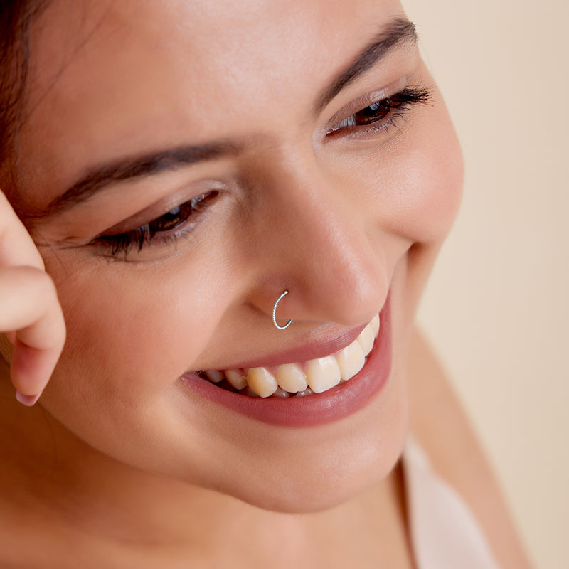 18k Gold Plated Silver Classic Nose Ring